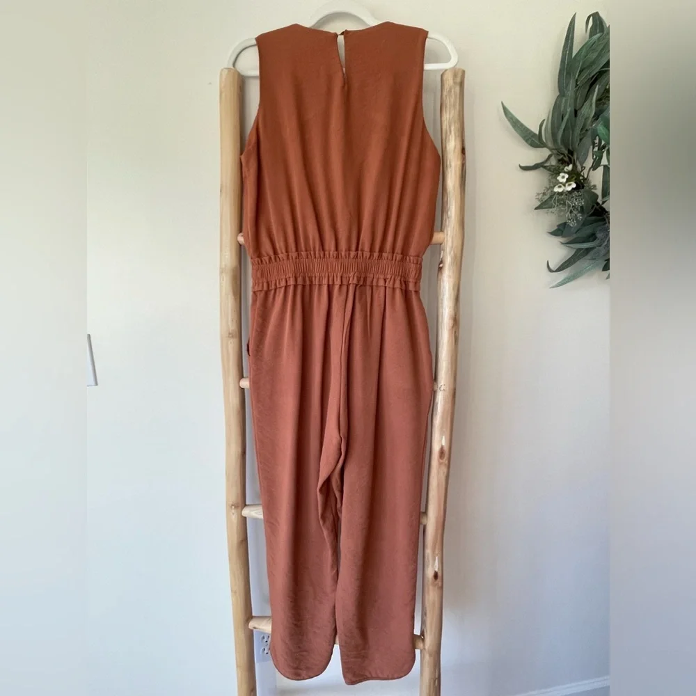 Final Touch Boutique Brand Rust Sienna Sleeveless Jumpsuit Size M